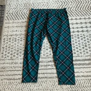 No Boundaries Green Plaid Leggings- Women’s Size XXL